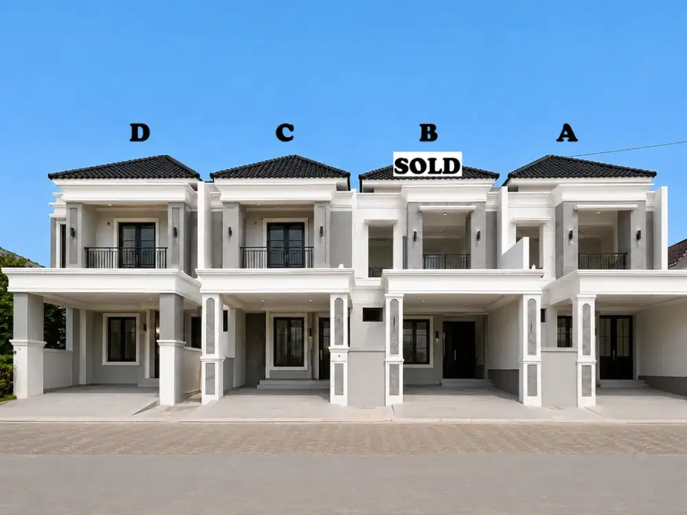 For Sale Rumah Baru di Jalan Utama Manyar Kertoadi Surabaya Timur Ada 4 Unit