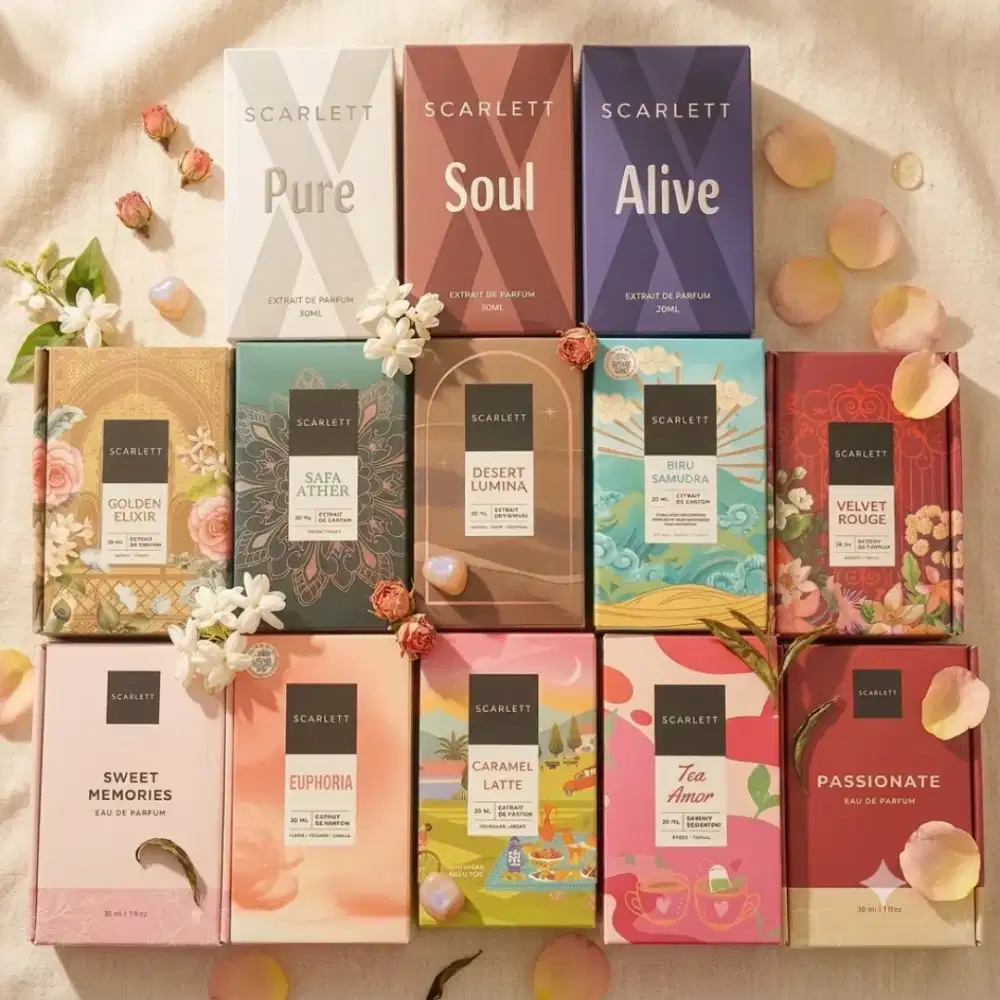 Segel baru parfum scarlett ori