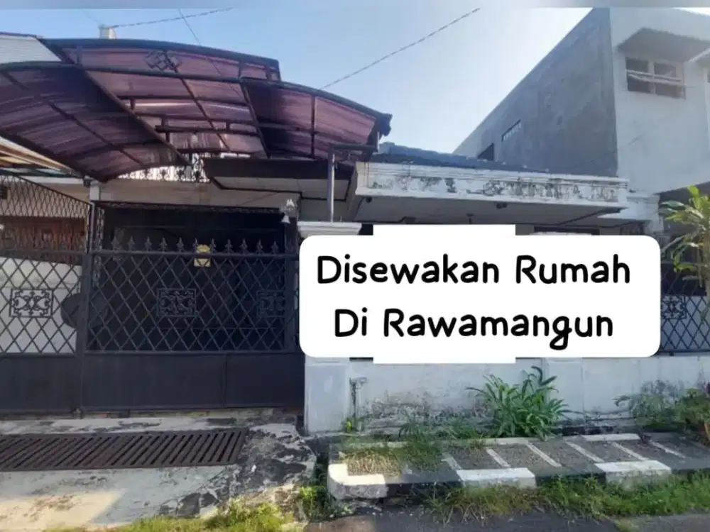 Disewakan dan Dijual Rumah 1.5 lantai di area Pulo Asem