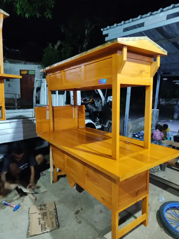 Gerobak Angkringan Bakso Mie Ayam PeceL Bubur Sate Martabak Ronde dlL