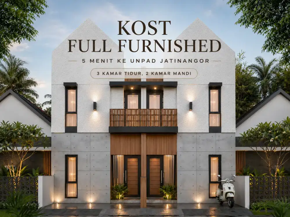 Rumah Kost SHM Full Furnished Dekat Kampus UNPAD