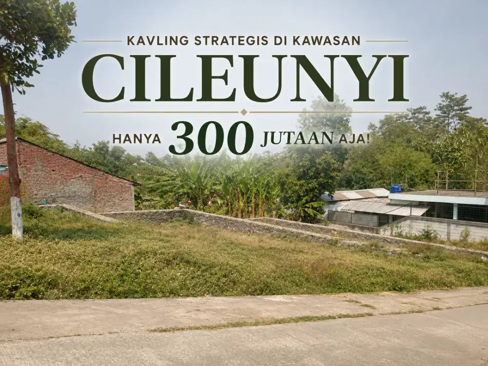 Dijual Kavling SHM Dekat Tol Cileunyi 300 Jutaan
