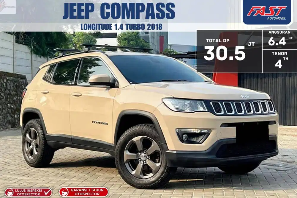 LOW KM.45RB PAJAK PANJANG  JEEP COMPASS LONGITUDE 2018  READY TO USE