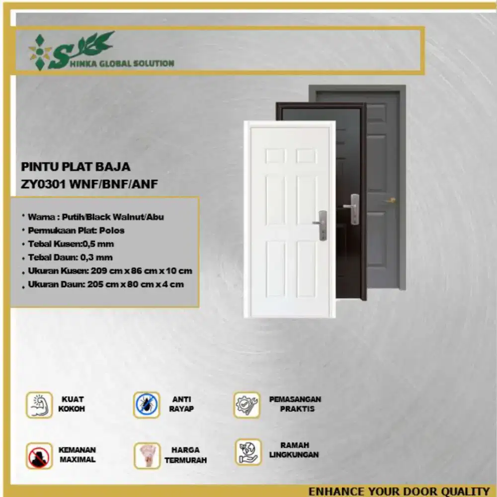 PINTU PLAT BAJA ZY 03