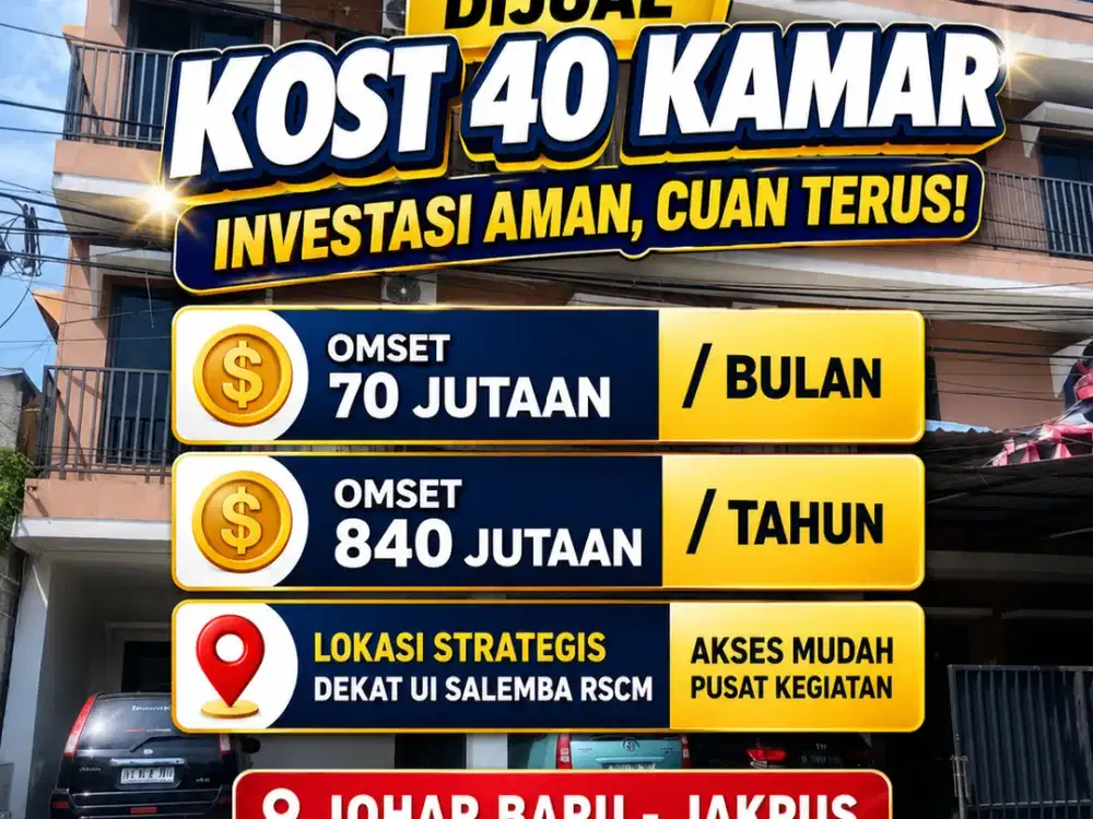 JUAL KOST KOSAN DEKAT UI SALEMBA RSCM