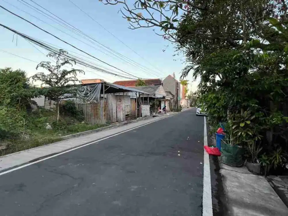 tanah jalan Tukad Badung Renon bali