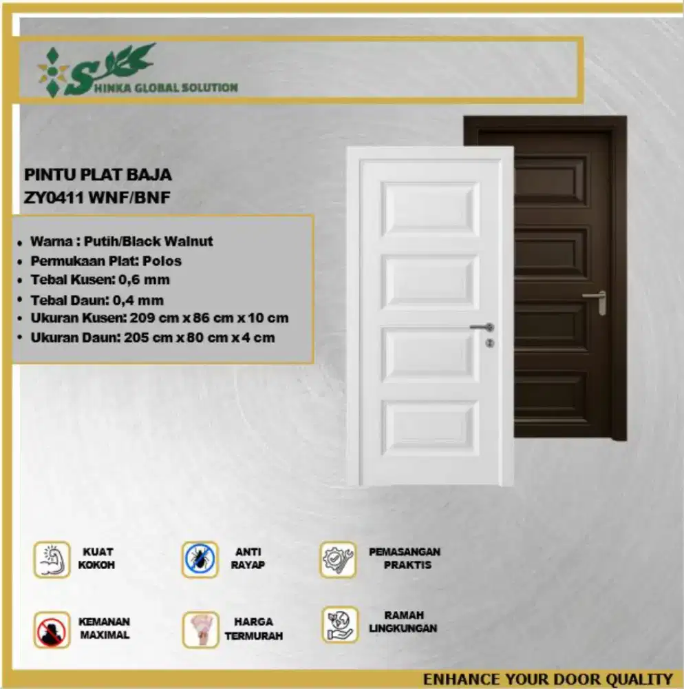 PINTU PLAT BAJA ZY 04
