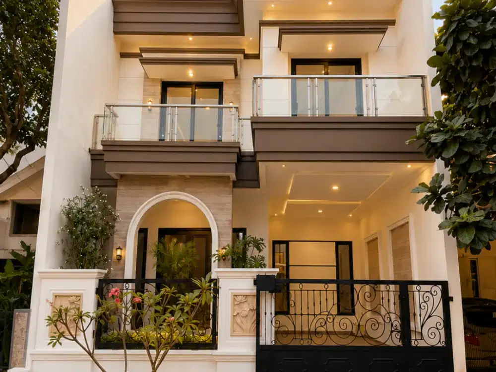Rumah Brand New Classic 2,5 lantai ada balkon lokasi strategis di Graha Bintaro  18922 GB