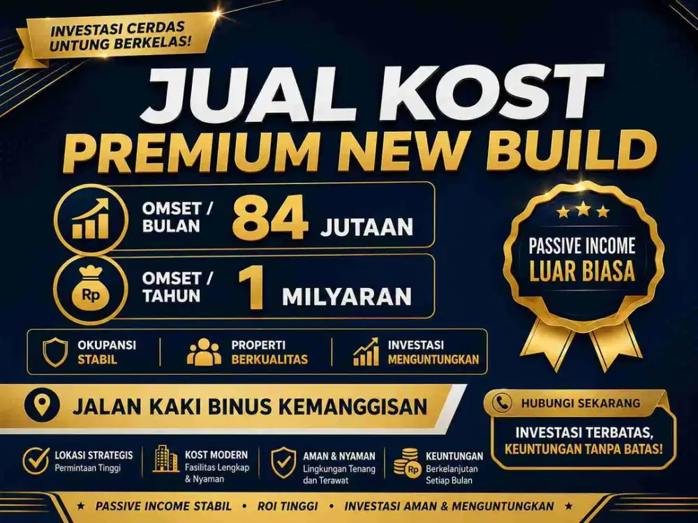 JUAL KOST KOSAN NEW PREMIUM DEKAT BINUS KEMANGGISAN