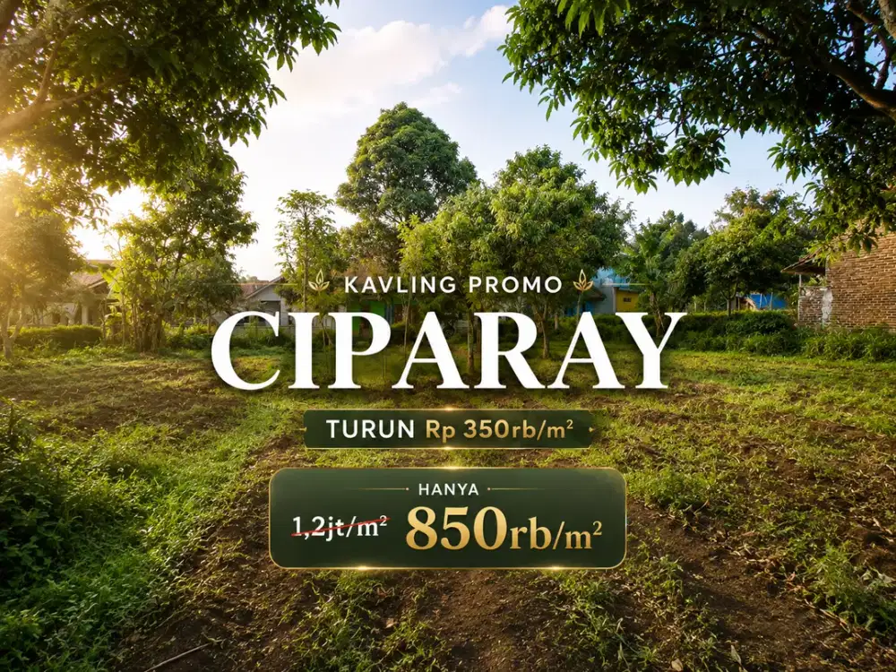 Promo Tanah Kavling Ciparay 200 Jutaan