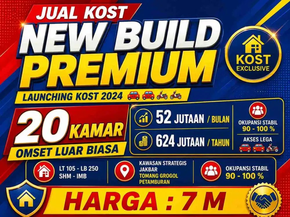 JUAL KOST KOSAN PREMIUM TOMANG GROGOL PETAMBURAN