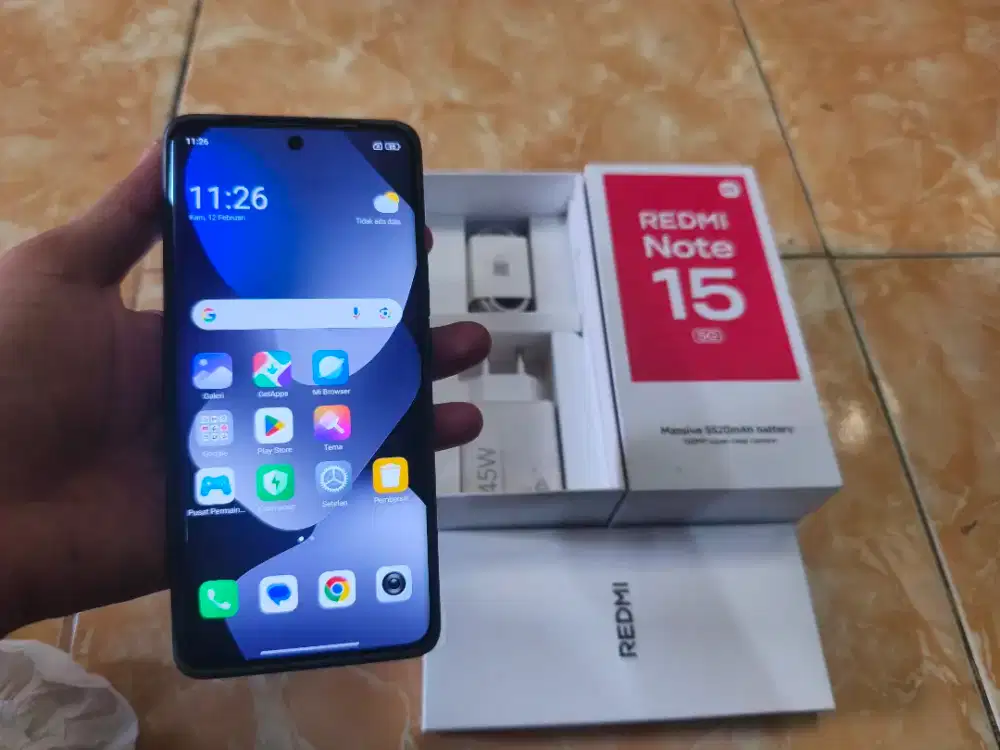 NETT..SECOND LIKE NEW REDMI NOTE 15 5G RAM 6+6/128