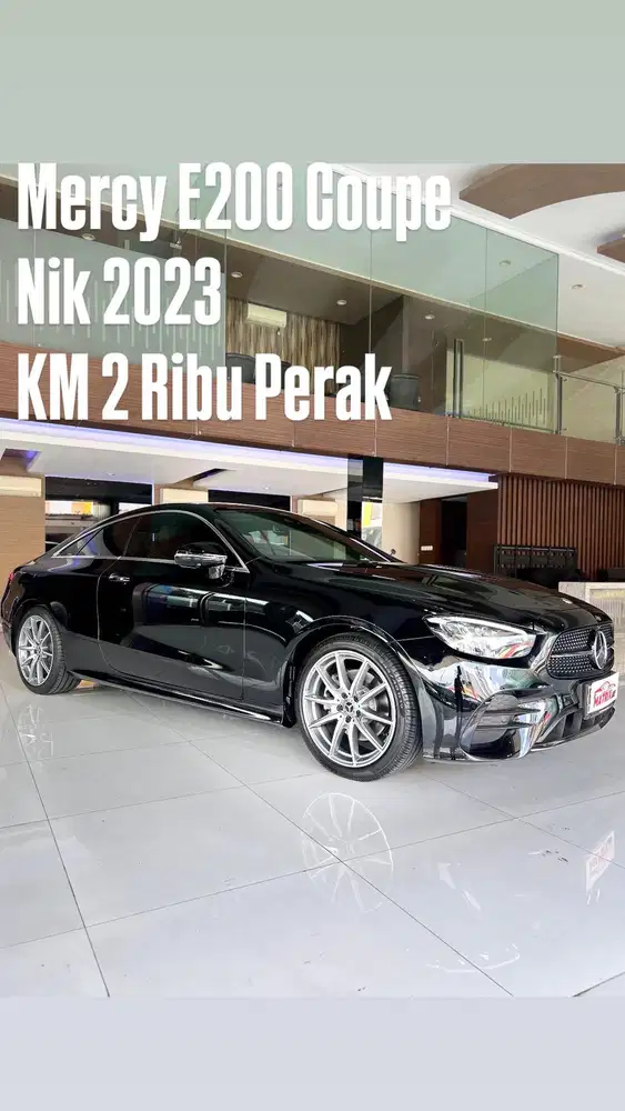 Mercy E200 Coupe Facelift  Nik 2023 Black Siap Pakai