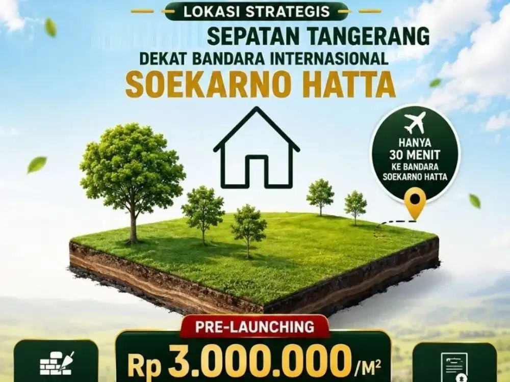 Jual Tanah Kavling Rumah di Tangerang Sepatan DEkat Stasiun