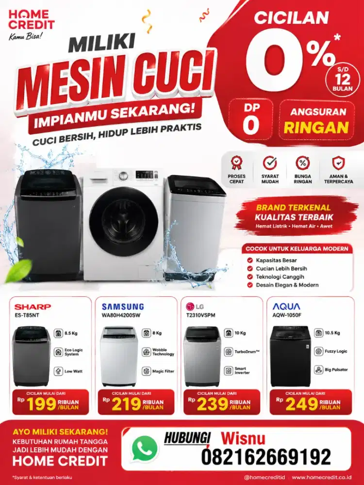 Promo cicilan 0% hanya di home Credit
