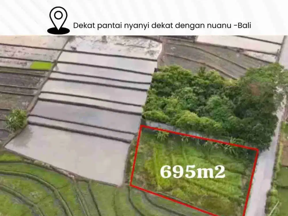 Dijual tanah premium  lagi meningkat pesat di pantai nyanyi dekat dengan nuanu
Lingkungan villa / restorant dll