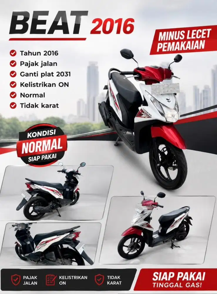 Dijual Honda beat tahun 2016