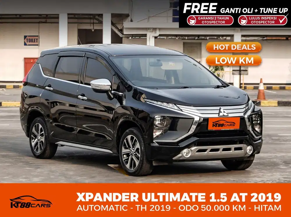 [BERGARANSI] MITSUBISHI XPANDER ULTIMATE MATIC TAHUN 2019 LOW KM HITAM