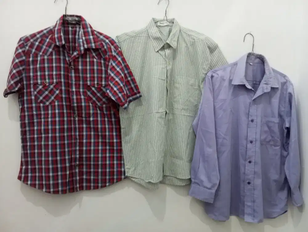 3 baju kemeja pria