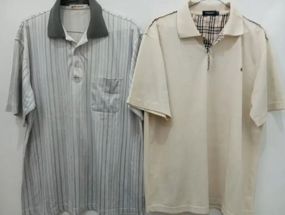Baju kaos pria berkerah