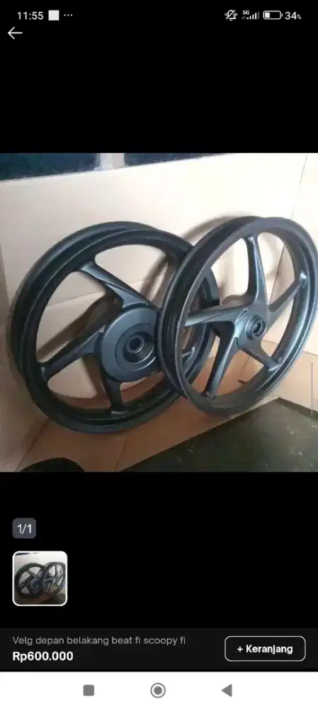 VELG Motor Beat FI Sepasang