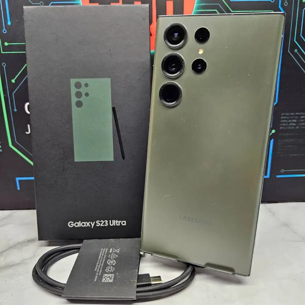 Samsung Galaxy S23 Ultra 12/256GB Green Resmi BC Fullset No Minus