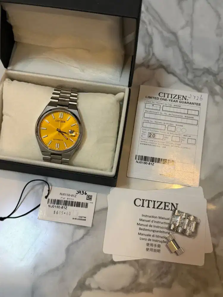 Citizen Mechanical NJ0150-81Z Tsuyosa Automatic Men Yellow Dial