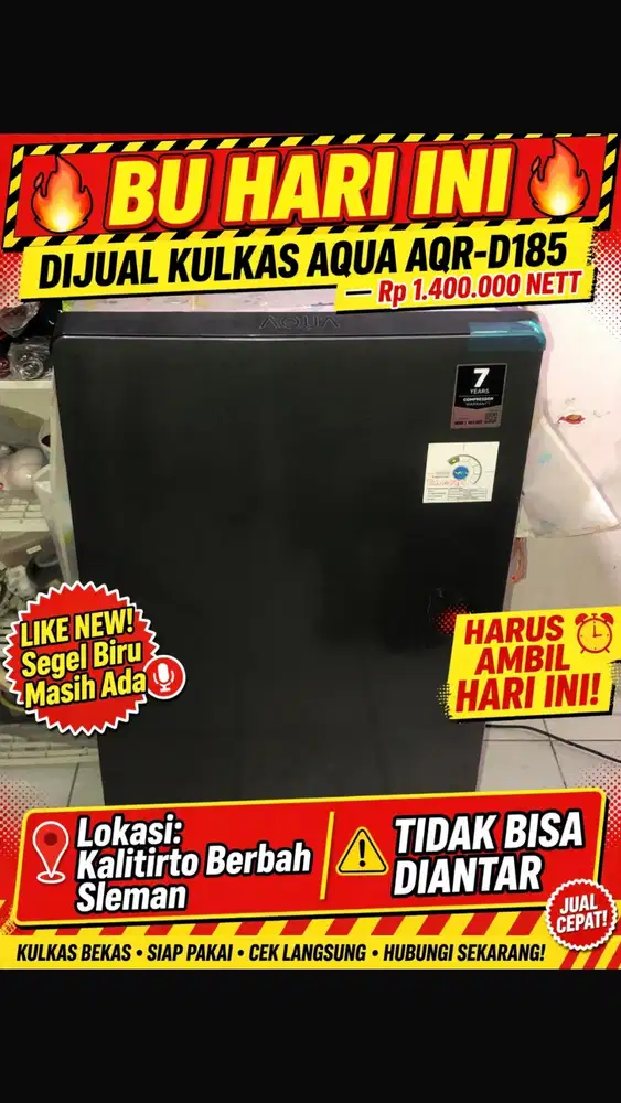 Kulkas Aqua AQR D185