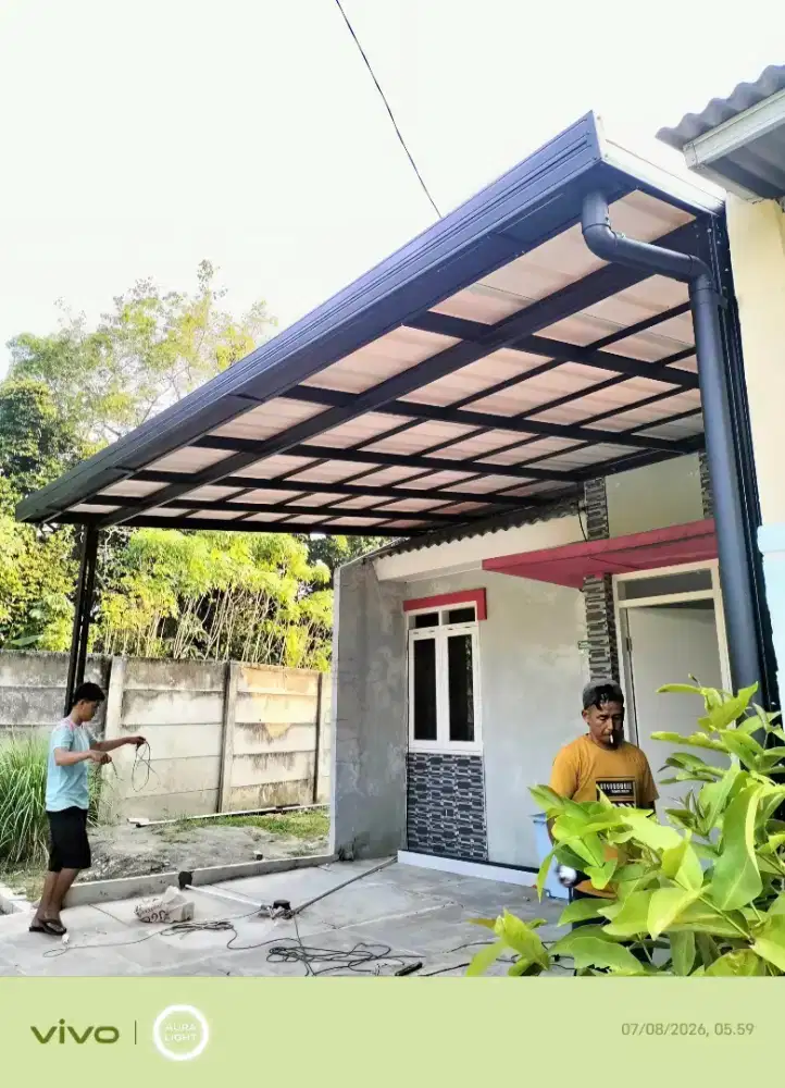 Jasa pasang kanopi baja ringan