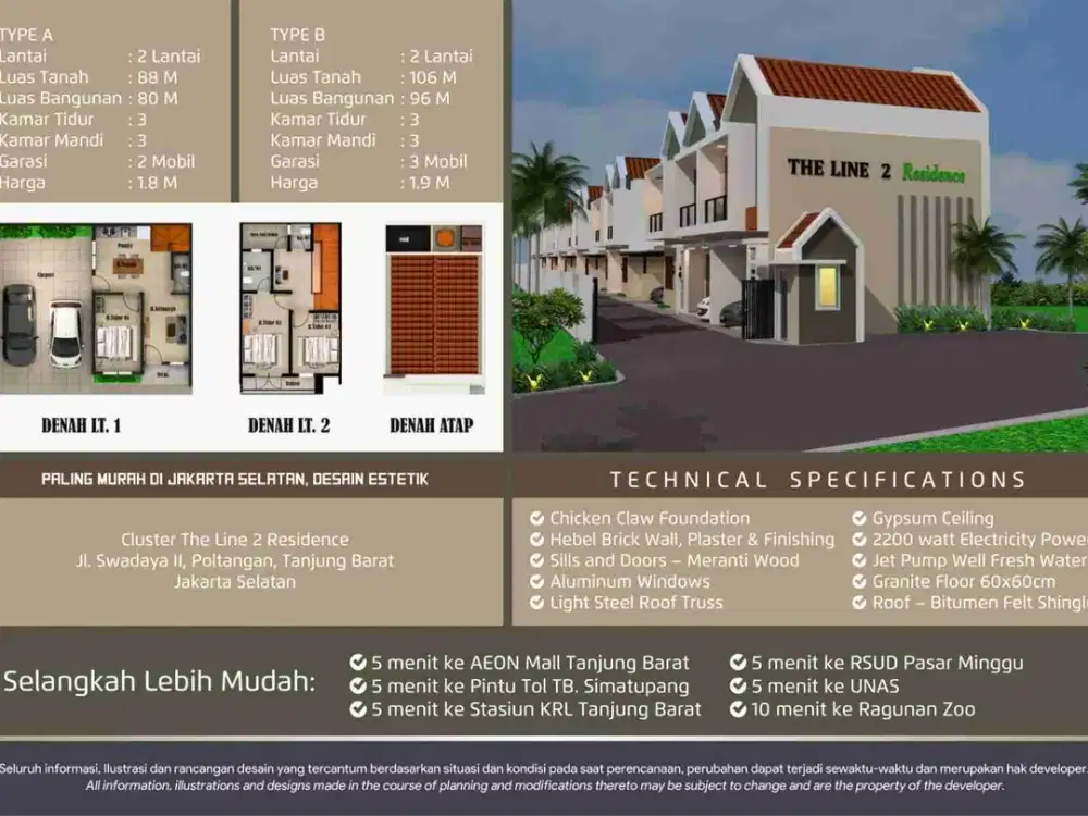 RUMAH CLUSTER KALCER SKENA PEJATEN TIMUR