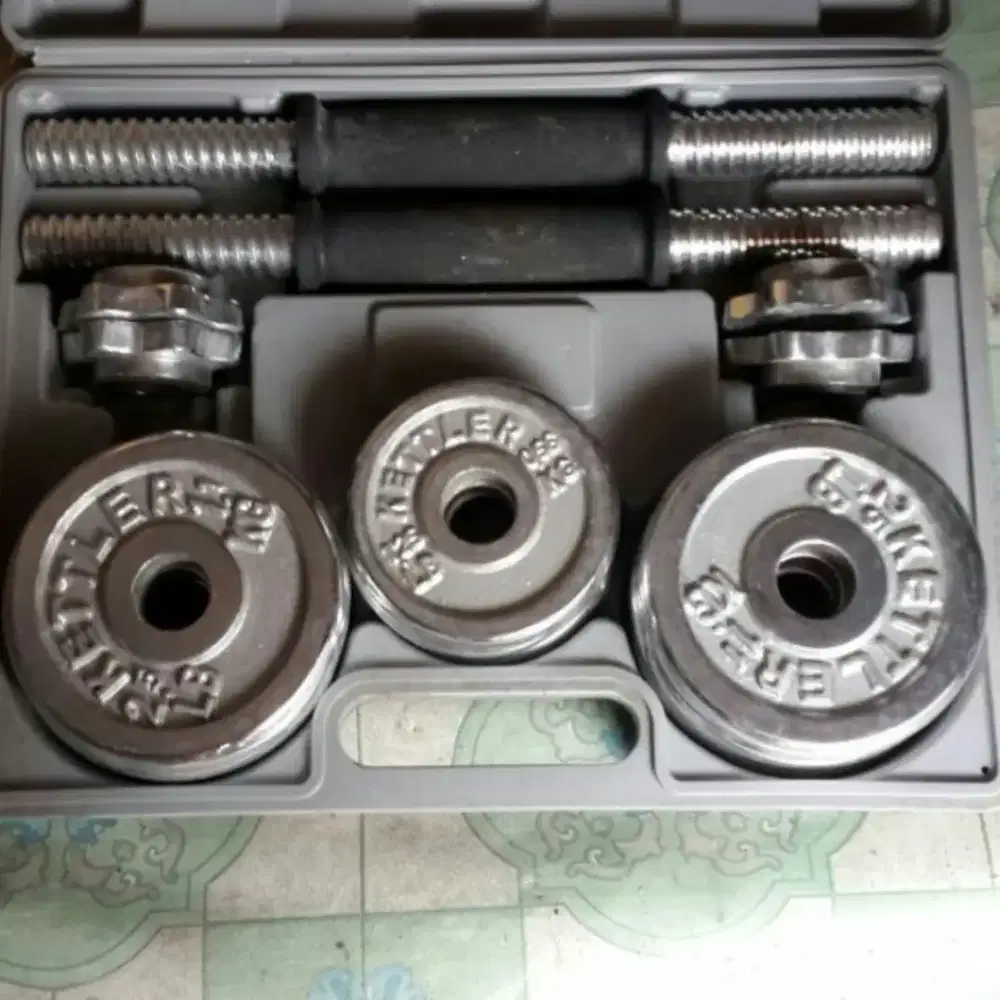 Dumbell Kettler 20kg Set Gym Fitness Bekas