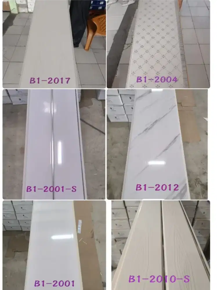 Papan pvc motif glossy