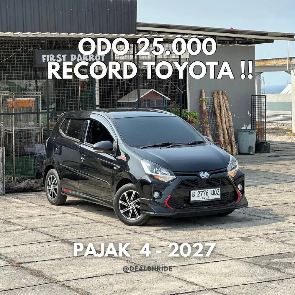 ODO 25.000 SUPER ANTIK !! PAJAK 4/2027 TOYOTA AGYA S TRD MANUAL 2021