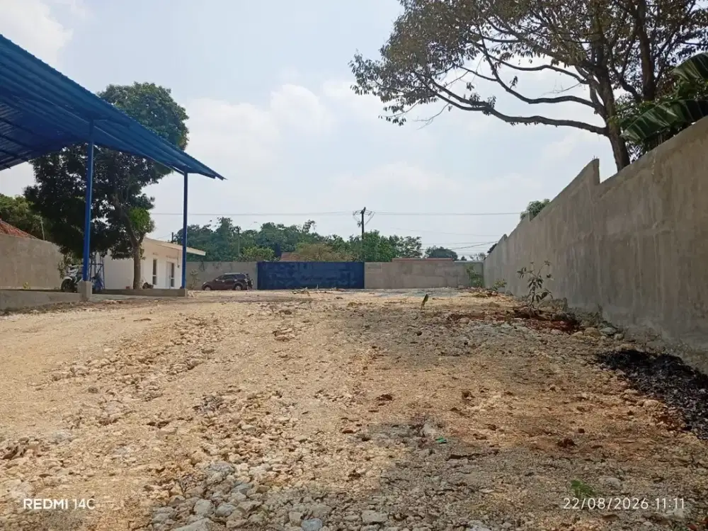 Disewa Workshop luas lahan 2250 m2 dengan workshop luas 208 m2 di Mekarsari Siap Pakai