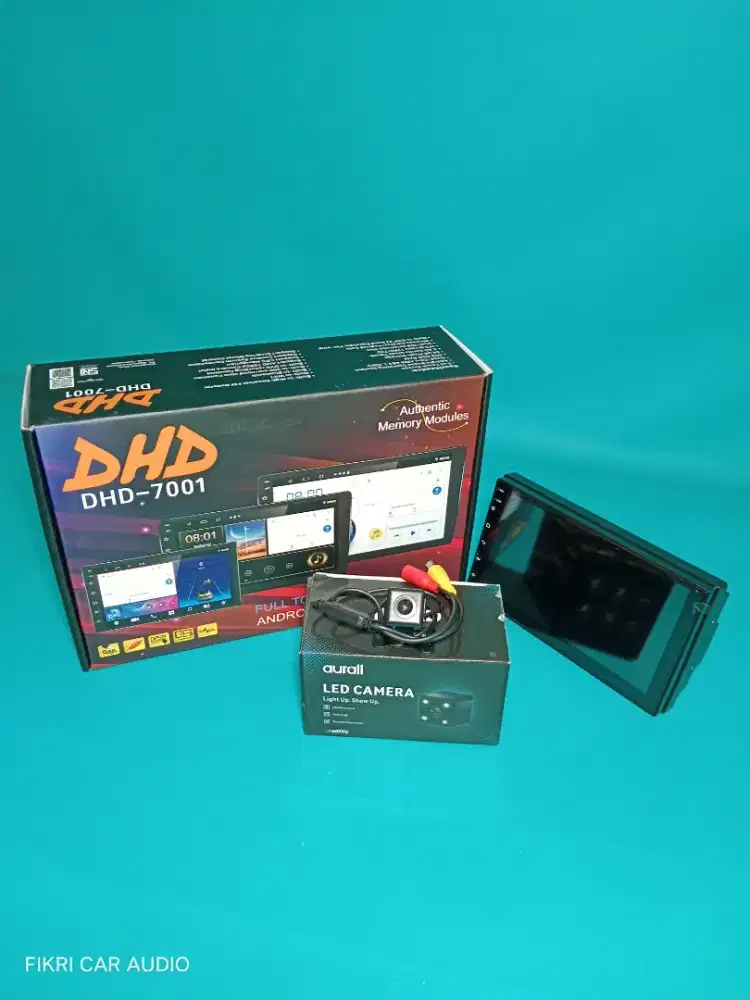 Head unit Android DHD 7 DHD-7001 4/64 OS10 Carplay & Camera Parkir