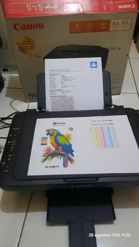 Printer Canon MG2570S copy print scan rasa baru