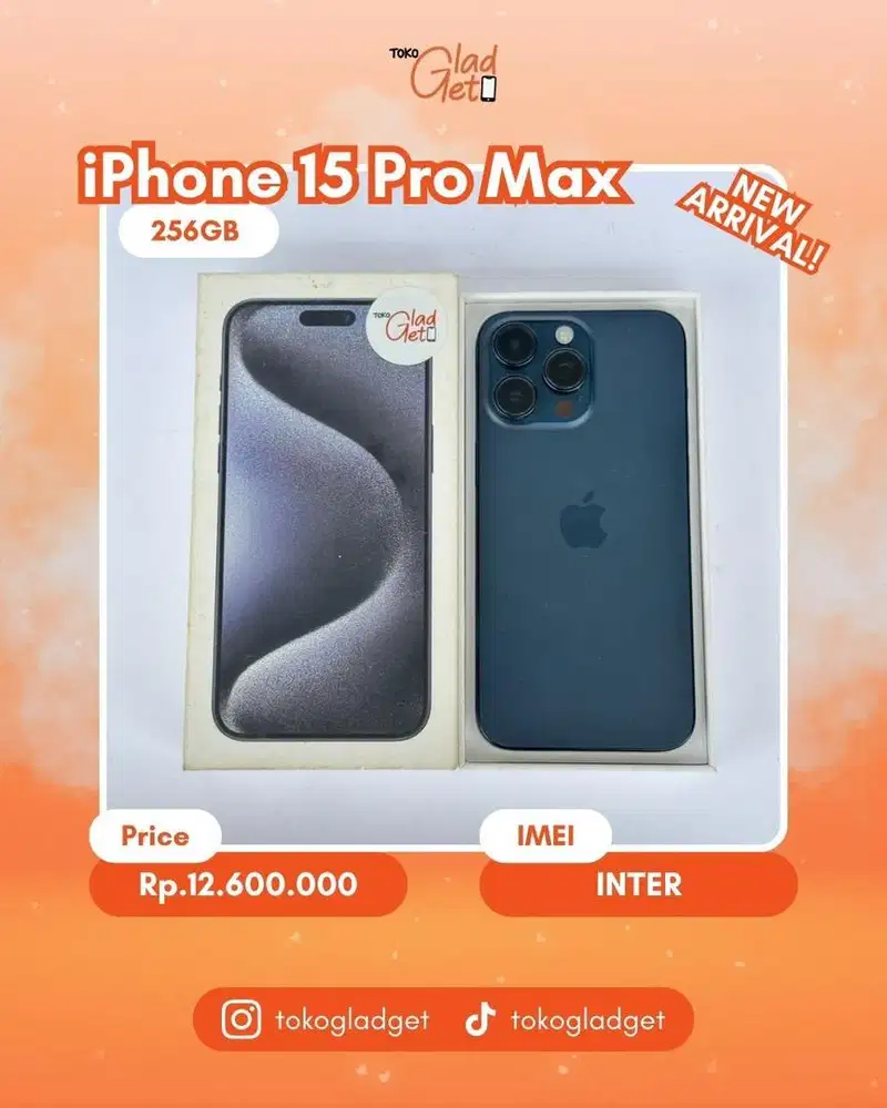 iPhone 15 Promax 256 Gb ex INTER