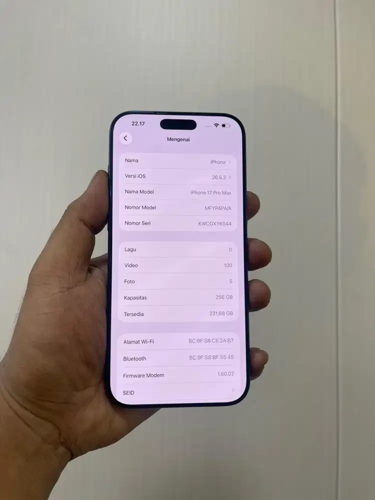 Iphone 17 PM 256Gb ibox