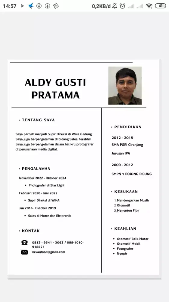 Cari lowongan kerja