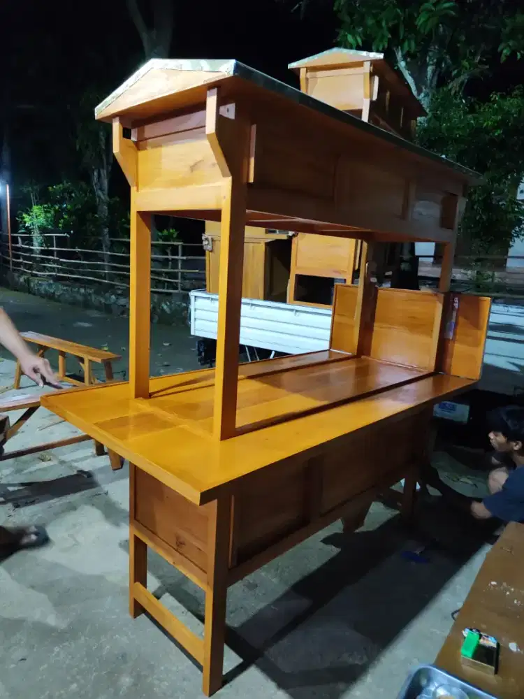 Gerobak Angkringan Bakso Mie Ayam PeceL Bubur Sate Martabak Ronde dlL