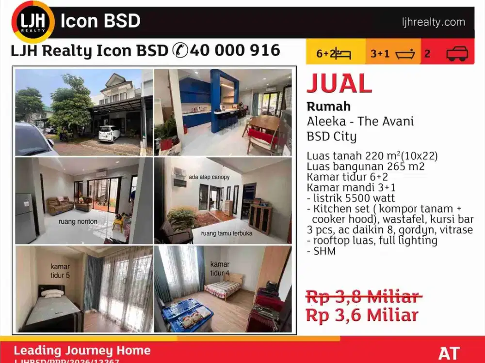 Di Jual Rumah Aleeka The Avani BSD City