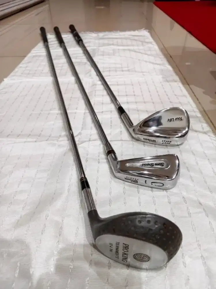 Dijual stik golf Wilson + Pro King - Paket Driving Pemula