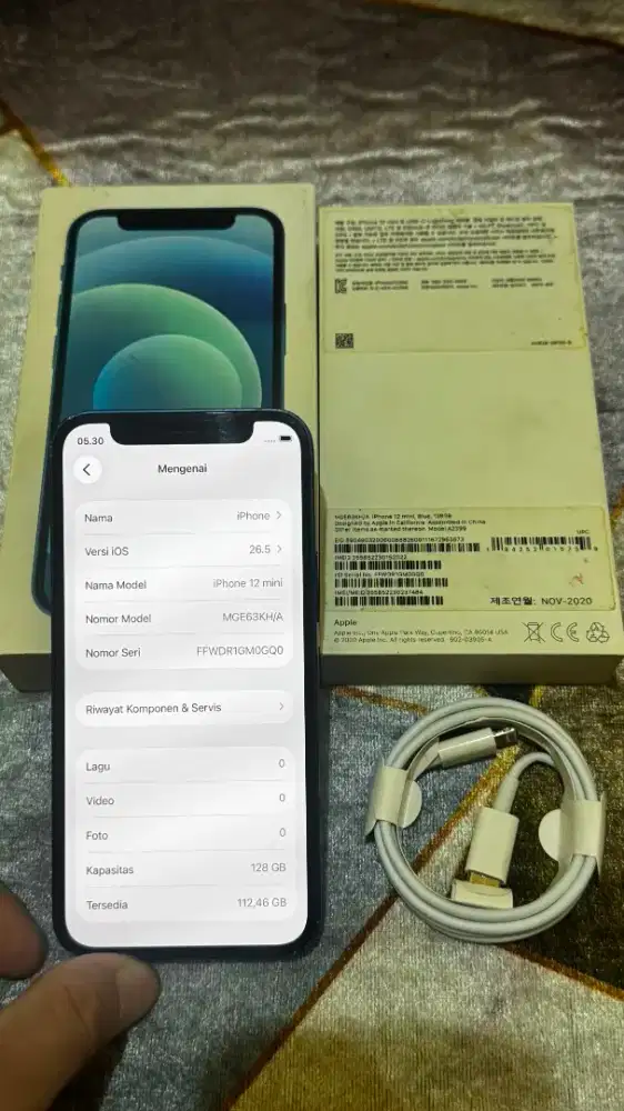 iPhone 12 mini 128GB Fullset Original All Operator