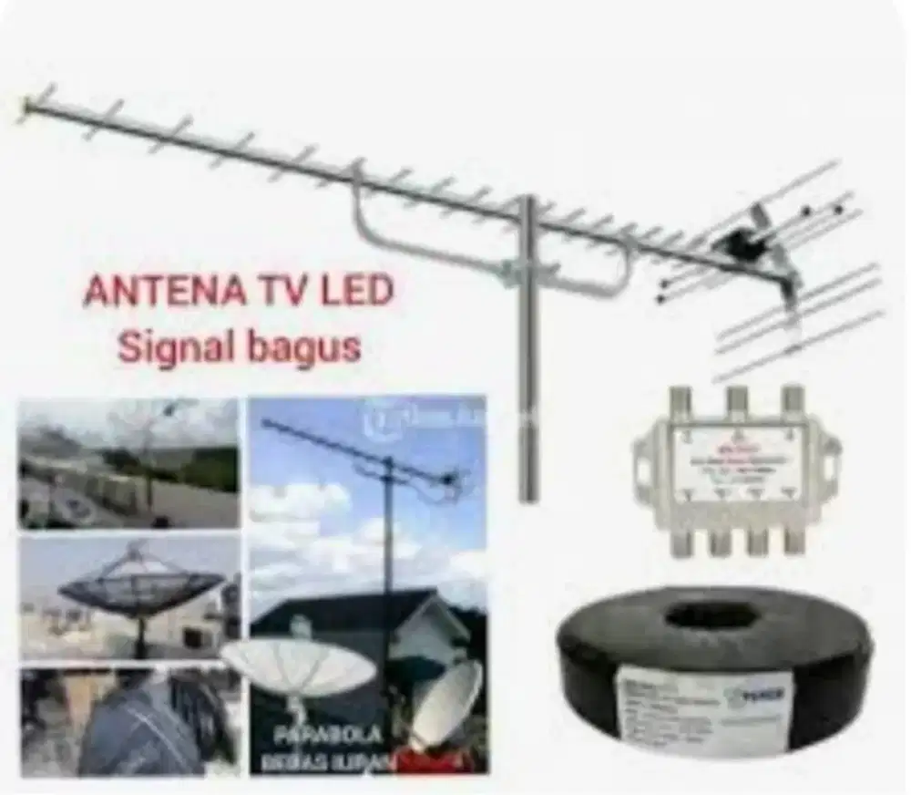 Instalasi jasa ahli pasang antena TV digital dan service parabola
