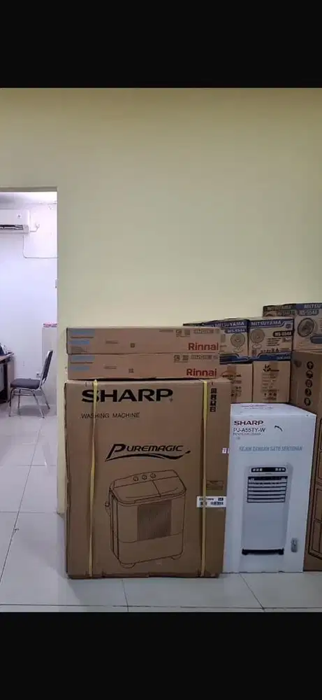 Dijual NEW Sharp Mesin Cuci 2 Tabung 7kg ES-T70MW PK / EST 70 MW PK