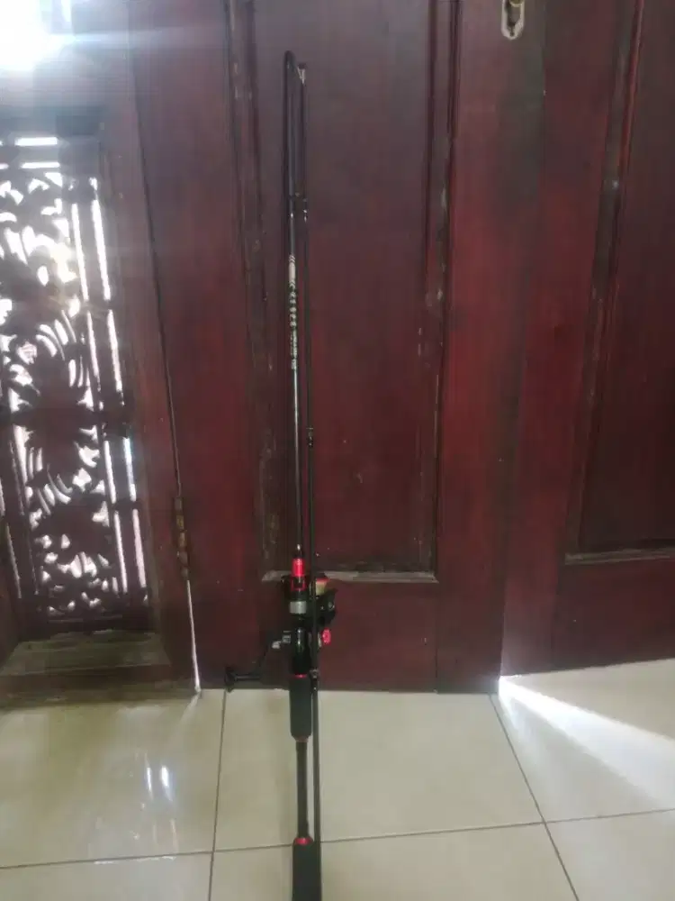 Dijual joran rainbow lure8-25g dan reel pancing aquapro Dm2000