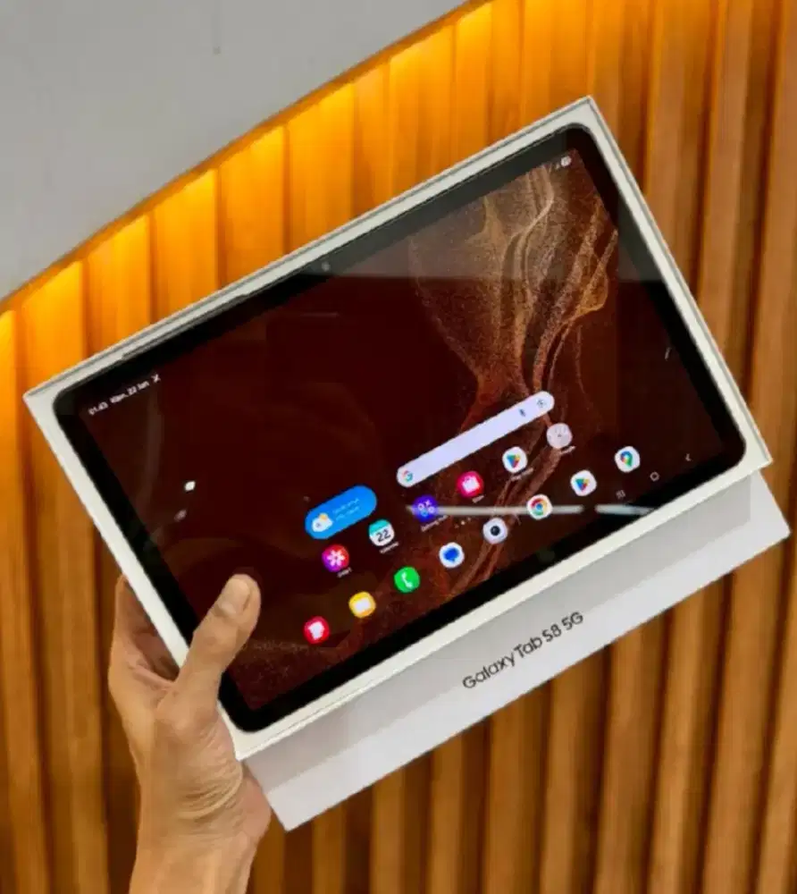 Samsung Galaxy Tab S8 5Gb Ram 8Gb/128Gb lengkap