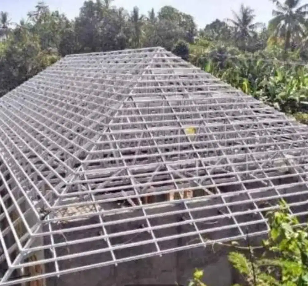 Kontruksi bongkar pasang atap baja ringan dan plavon PVC dll