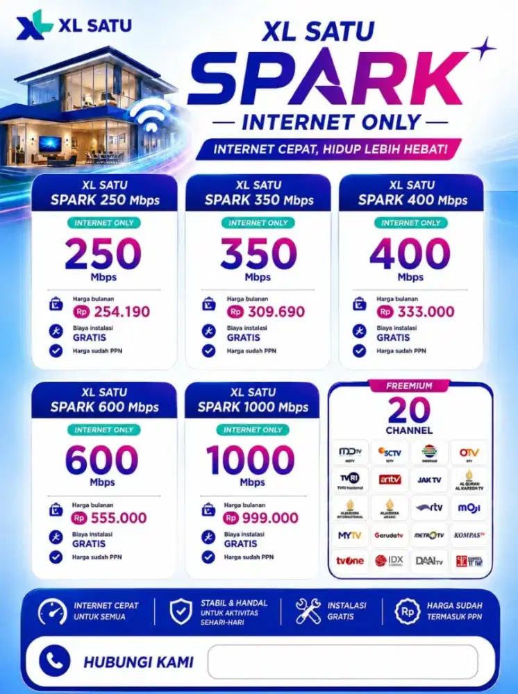 Jasa Pemasangan Wifi XL 1 Banyak Promo Menarik