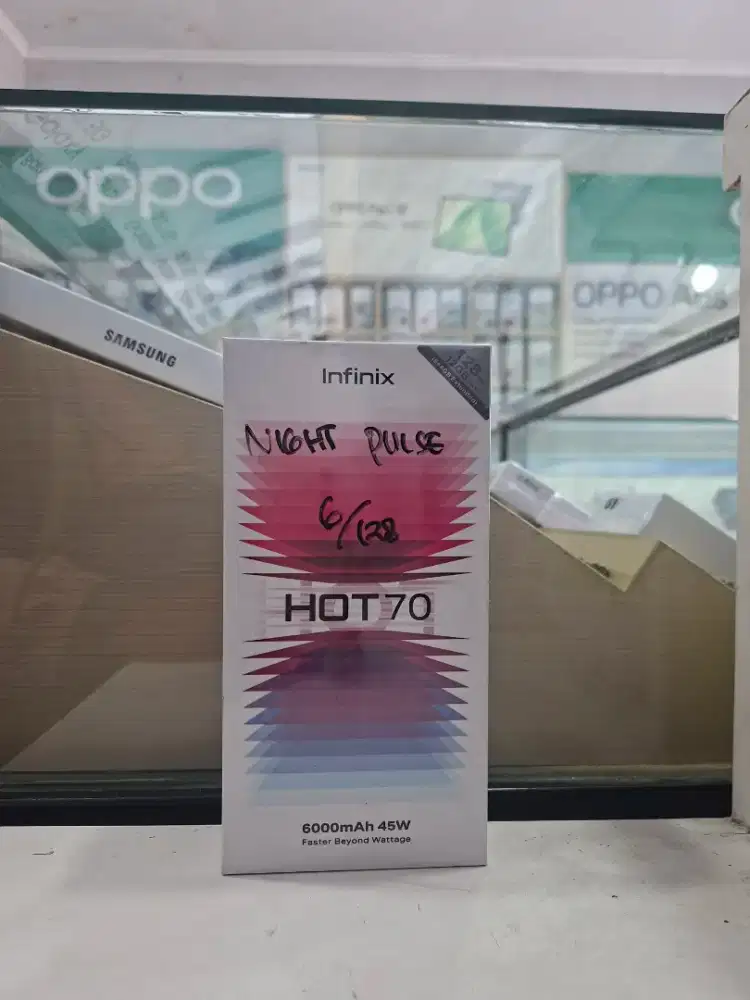 INFINIX HOT 70 6/128 NEW MURAH GARANSI RESMI